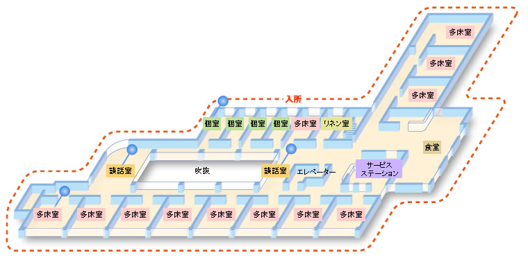 レインボー　見取図　1F